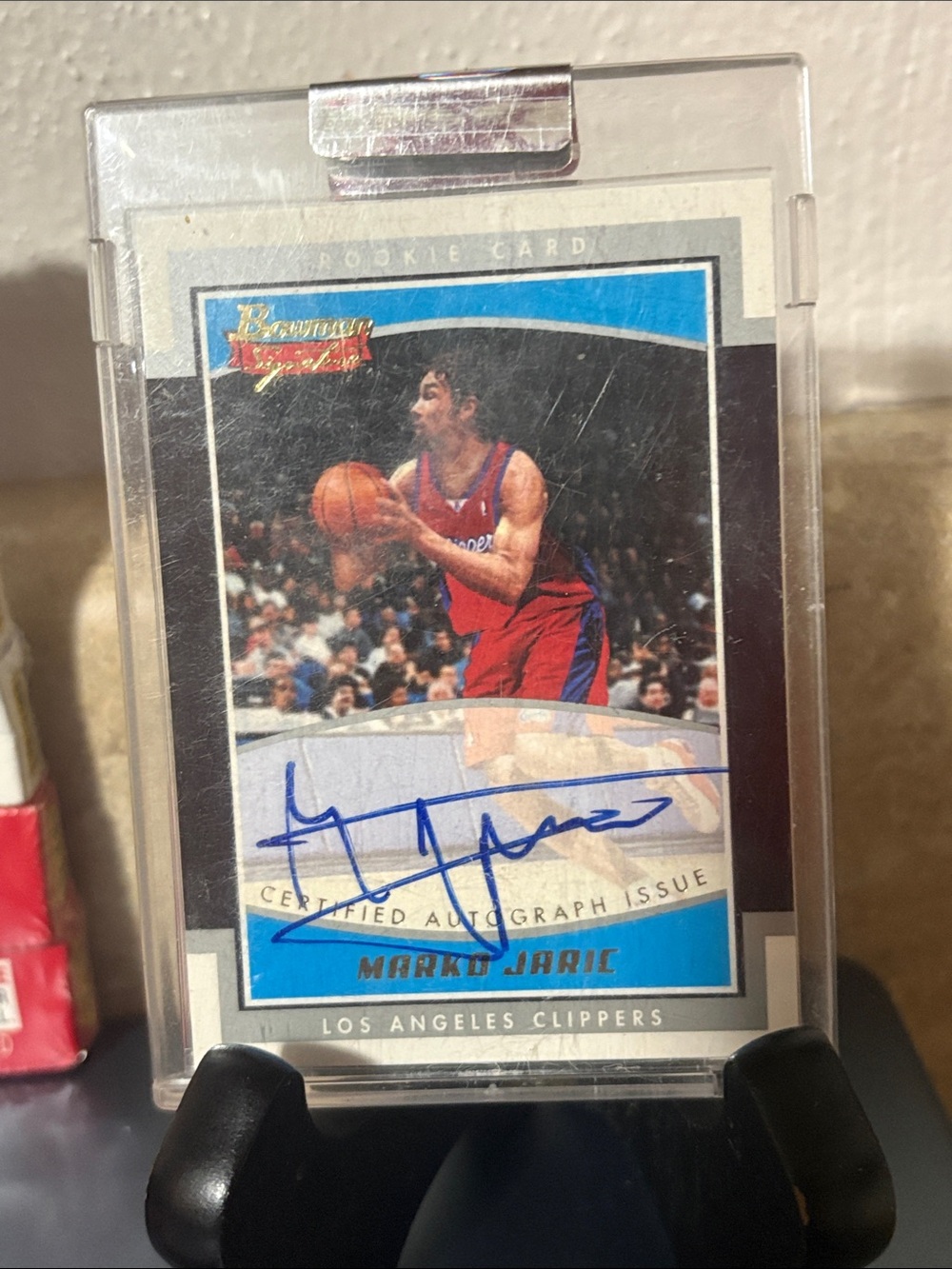 2002 Marko jaric Autographed Rookie Basketball Card /99
